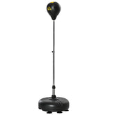 Kozy Punching Bag with Stand, 133-151cm Adjustable Height, for Teens, Gold Tone/Black
