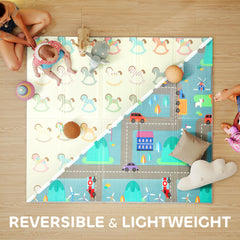 Kozy Foldable Double-Sided Baby Play Mat, for Toddlers, Bedrooms, Nurseries, Playrooms