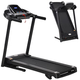 Kozy Folding Treadmill, 2.0HP Incline Treadmill Running Machine, 12.8 km/h, with LED Display, Manual Incline, 12 Preset Programs, Drink & Phone Holder for Home Gym Fitness