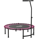 Kozy Mini Round Steel Frame Trampoline w/ Adjustable Handle, Pink