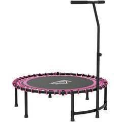 Kozy Mini Round Steel Frame Trampoline w/ Adjustable Handle, Pink