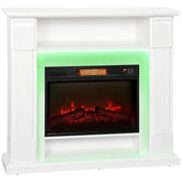 Kozy 6142 BTU Fireplace and LED Mantel, 17-27°C - White