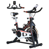 Kozy Exercise Bike, Indoor Cycling, with LCD Display, Heart Rate, Sensor - Black