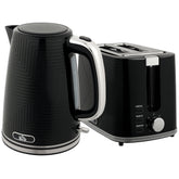Kozy - Modern Kettle and Toaster Set - Black