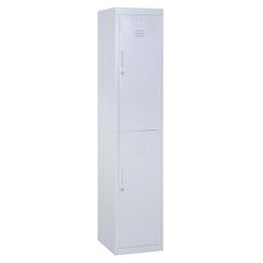 Kozy Locker Cabinet Storage Cold Rolled Steel w/ Shelves Vertical Cupboard Grey 38 x 46 x 180 cm