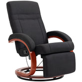 Kozy - 135° Manual Reclining Swivel Chair, with Footrest - Black