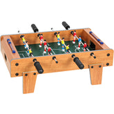 Kozy 20 in Table-top Football Table with Stainless Steel Rods, Compact Foosball Table for Kids and Adults, All-Inclusive Foosball Game Set for Indoor, Nature Wood Finish
