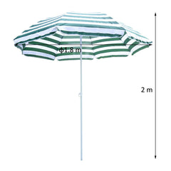 Outsunny Large 1.8m Patio Garden Beach Sun Crank Umbrella Sunshade Folding Tilt Crank Parasol New | Aosom UK
