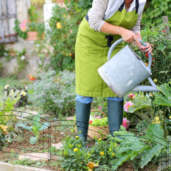 Outsunny Decorative Garden Fencing: Stylish Metal Picket Panels for Outdoor Borders, Easy Installation, Set of 6, Ebony Black | Aosom UK