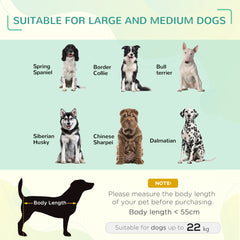 PawHut Cooling Elevated Pet Bed, Cot-Style for Large to Medium Dogs, Breathable Mesh Fabric with Non-slip Pads, 110 x 75 x 20 cm, Black | Aosom UK