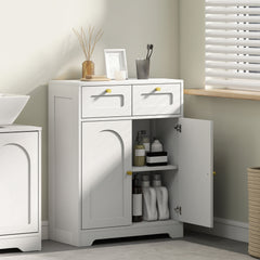 Kozy - Bathroom Floor Cabinet with 2 Drawers - White