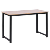 Kozy Computer Desk, Writing Table, 120 x 60 x 76cm Workstation for Home Office, Study with Metal Frame, Simple Assembly, Black