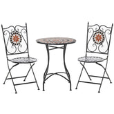 Kozy Three-Piece Mosaic Bistro Table Set - Multicoloured