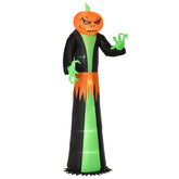 Kozy 9FT Inflatable Halloween Pumpkin Ghost with Build in LED, Outdoor Lighted Blow Up Inflatables for Party Indoor, Garden, Lawn