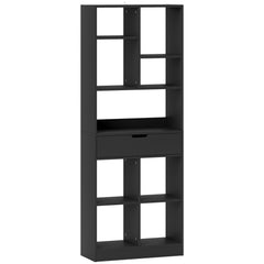 Kozy - Tall Bookshelf with Drawer, Freestanding Bookcase for Bedroom, Living Room, Home Office, Black
