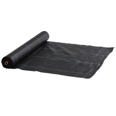 Kozy - 2m x 100m Heavy Duty Weed Control Membrane, Weed Membrane for Landscaping Driveway Gravel Artificial Grass Lawn Underlay, Black