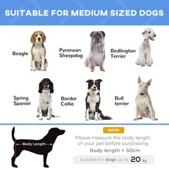 PawHut Medium Elevated Dog Bed, Portable with Metal Frame, Comfortable Raised Pet Bed, Blue, Perfect for Outdoor Use | Aosom UK