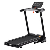 Kozy Folding Treadmill for Home Motorised Running Machine w/ LCD Display Black