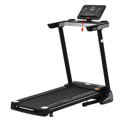 Kozy Folding Treadmill for Home Motorised Running Machine w/ LCD Display Black