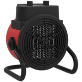 Kozy - 2000W Portable Ceramic Electric Heater with Fan - Red