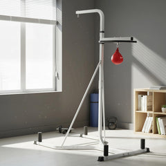 Kozy Adjustable Freestanding Speedbag, Punch Bag Hanger, White