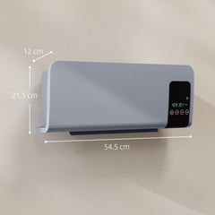 Kozy - 2000W Wall Mounted Heater, 18-45°C Temperature, Grey