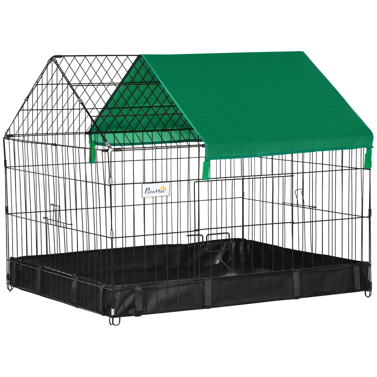 Kozy Rabbit Cage Guinea Pig Playpen Small Animal House for Kitties Puppies, w/ Water Proof Oxford Roof Floor 90 x 75 x 75 cm