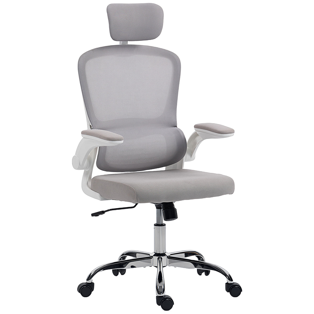 Kozy Mesh Back Office Chair, with Lumbar Support - Grey