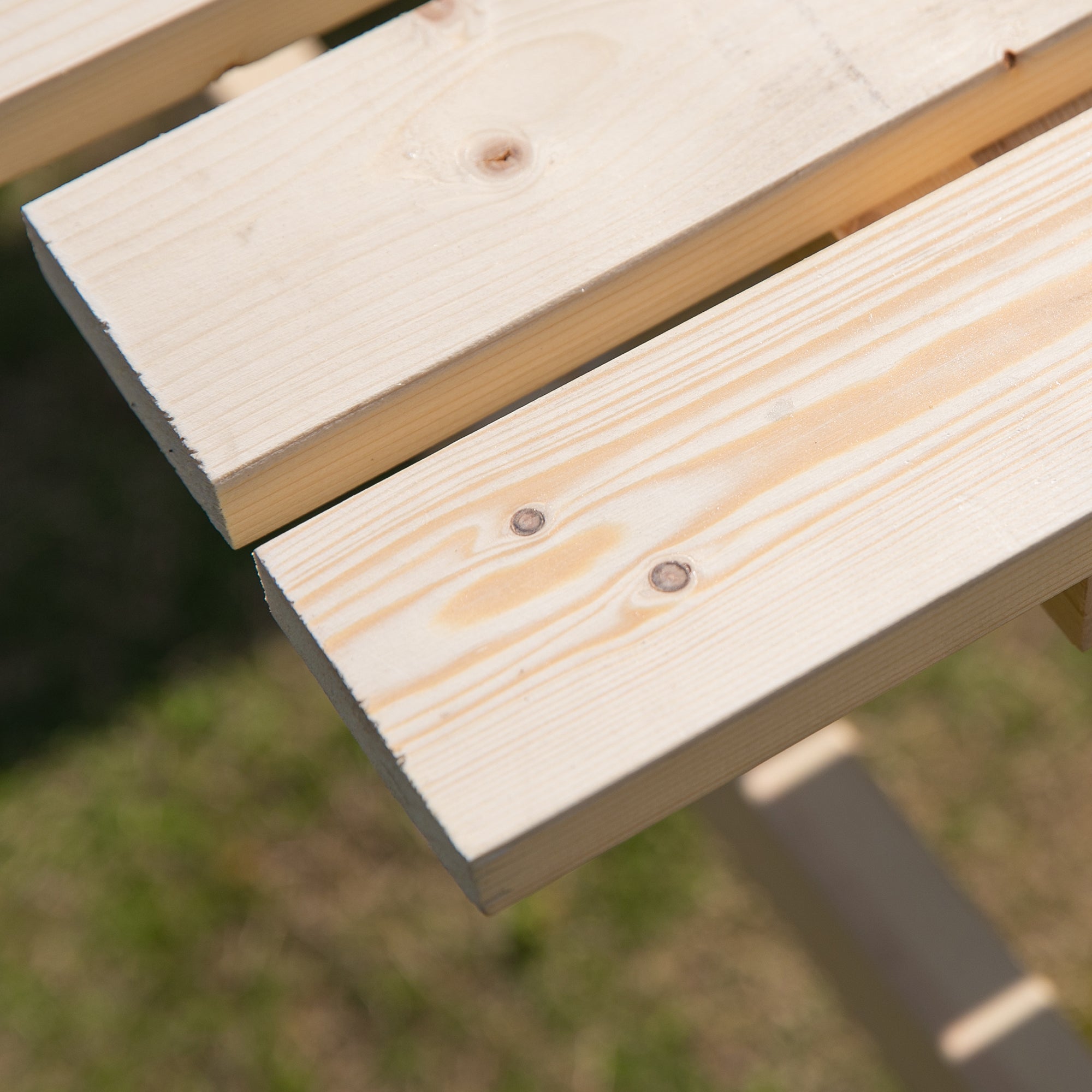 Kozy 6 Seater Wooden Picnic Table Bench for Outdoor Garden or Patio with Parasol Cutout 150 cm Natural Wood Finish