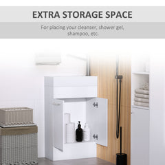 Kozy Under Sink Bathroom Vanity Unit Ceramic Basin Sink Cloakroom Storage Cabinet Home Furniture