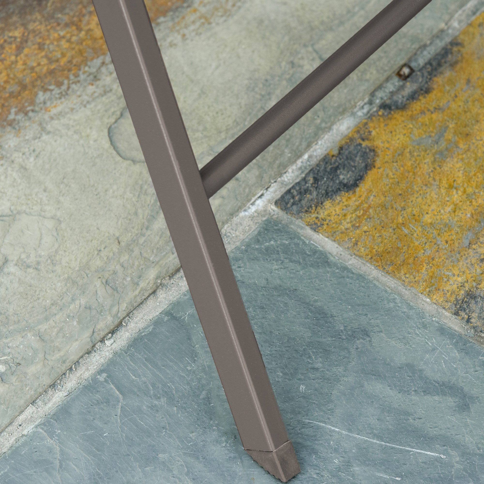 Kozy 3 Piece Foldable Garden Bistro Set Patio Furniture Set with Table and 2 Chairs for Conservatory Balcony Terrace, Grey