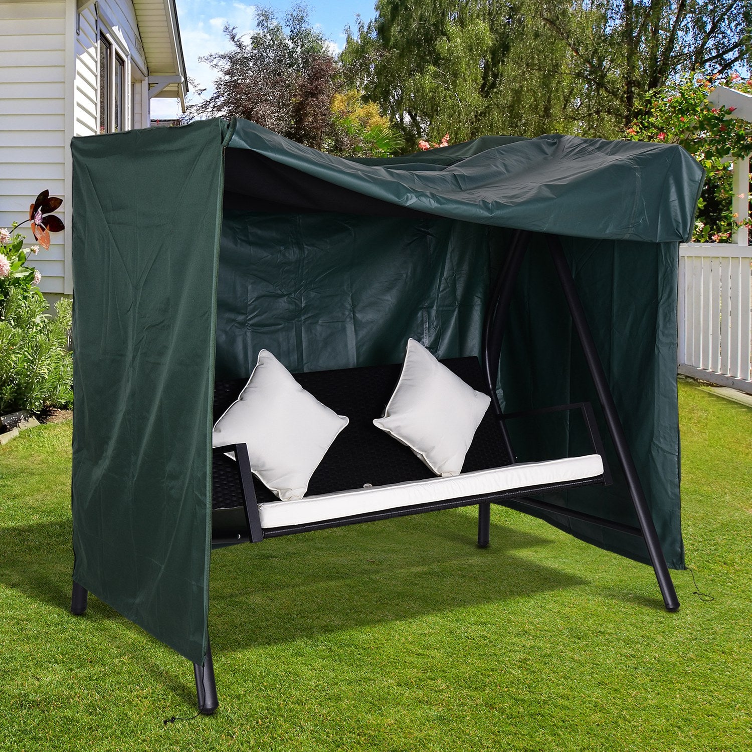 Kozy 152 x 177cm Three-Seater Swing Chair Protective Cover Green