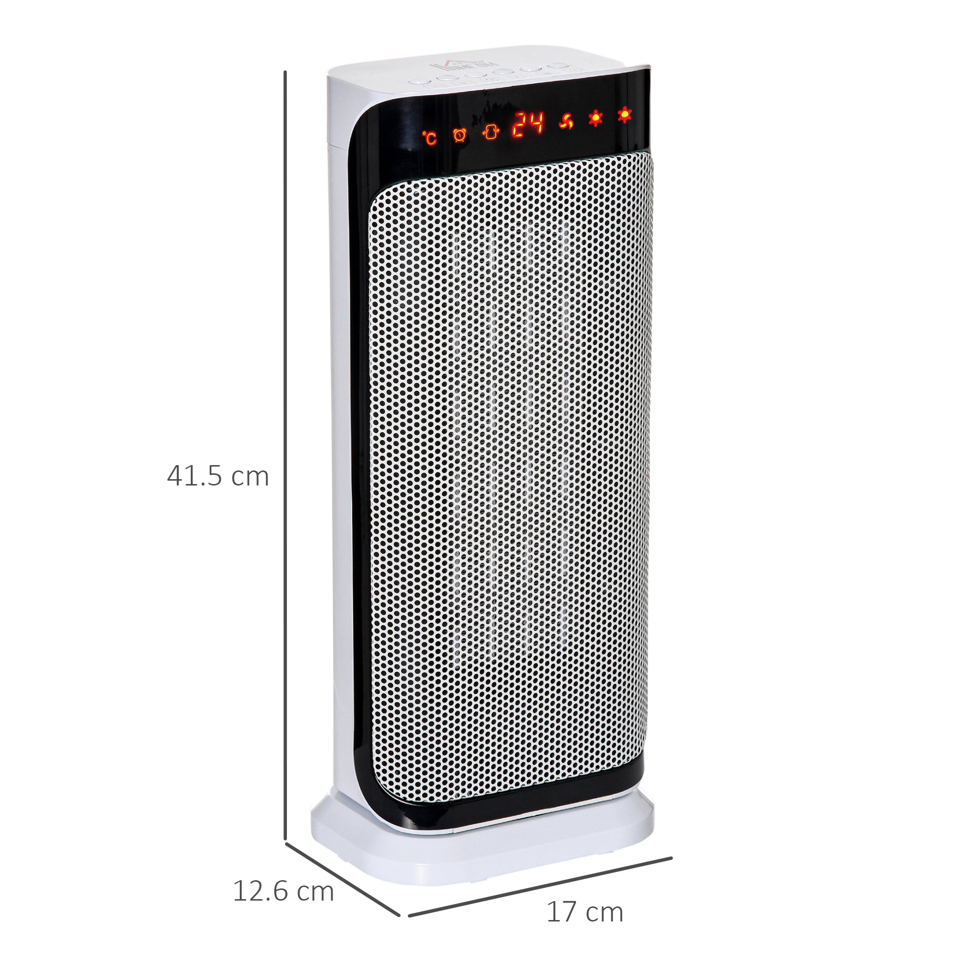 Kozy 2000W Electric Heater, PTC Ceramic Portable Fan Heater with Overheating & Tip-Over Protection, 8H Timer, 45° Oscillating Heater for Home, Office, Study, Bedroom