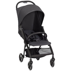 AIYAPLAY Travel Stroller, Lightweight Pushchair, Compact Buggy with Canopy, Basket and Multi-Position Recline, Dark Grey