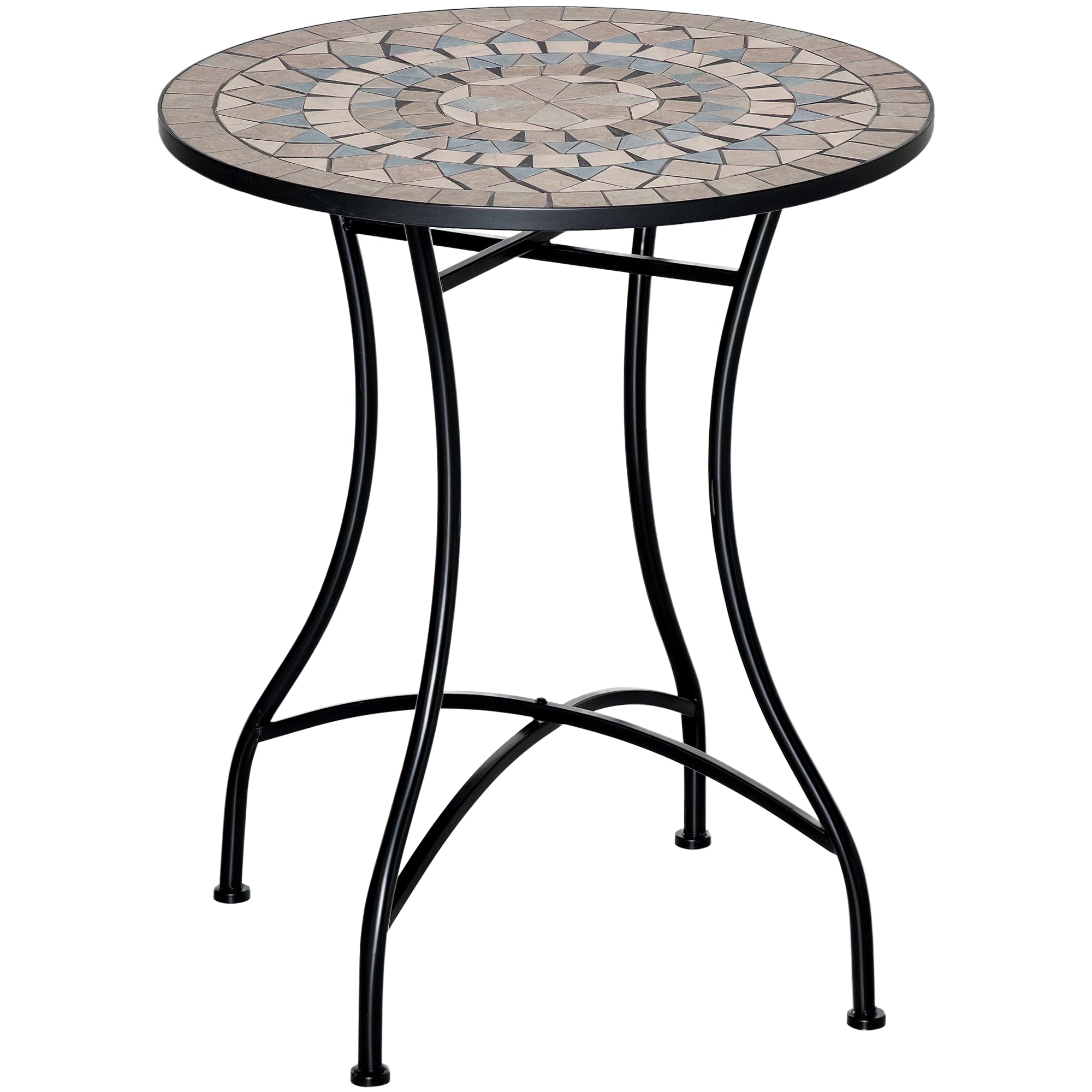 Kozy 60cm Mosaic Outdoor Patio Table - Green
