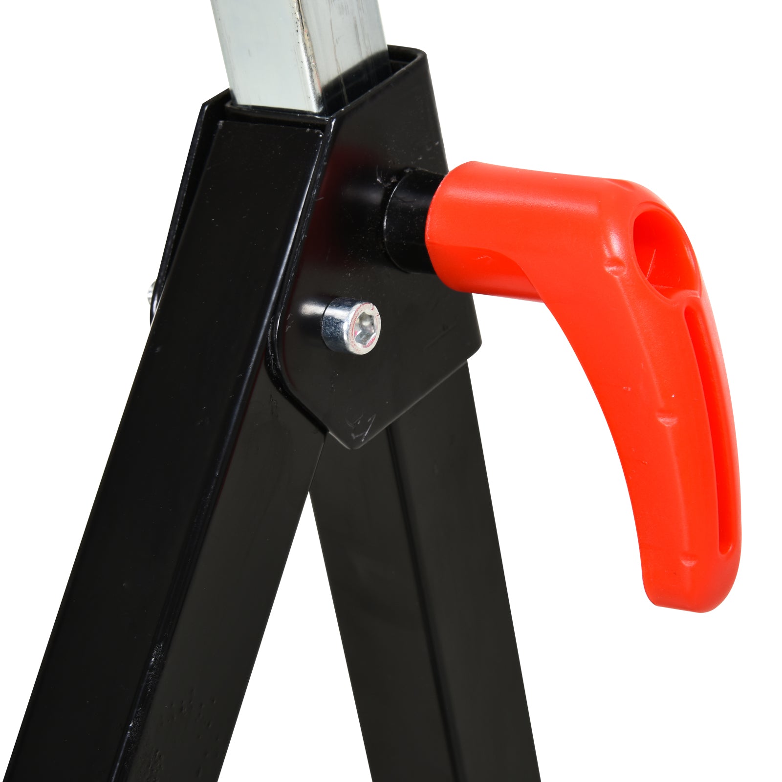 Kozy Folding Roller Stand, Material Support Pedestal with Ball Bearing Roller Height Adjustable Portable, Metal Construction, Black