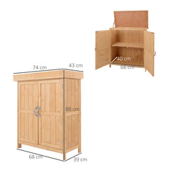 Outsunny Outdoor Garden Storage Shed, Cedarwood