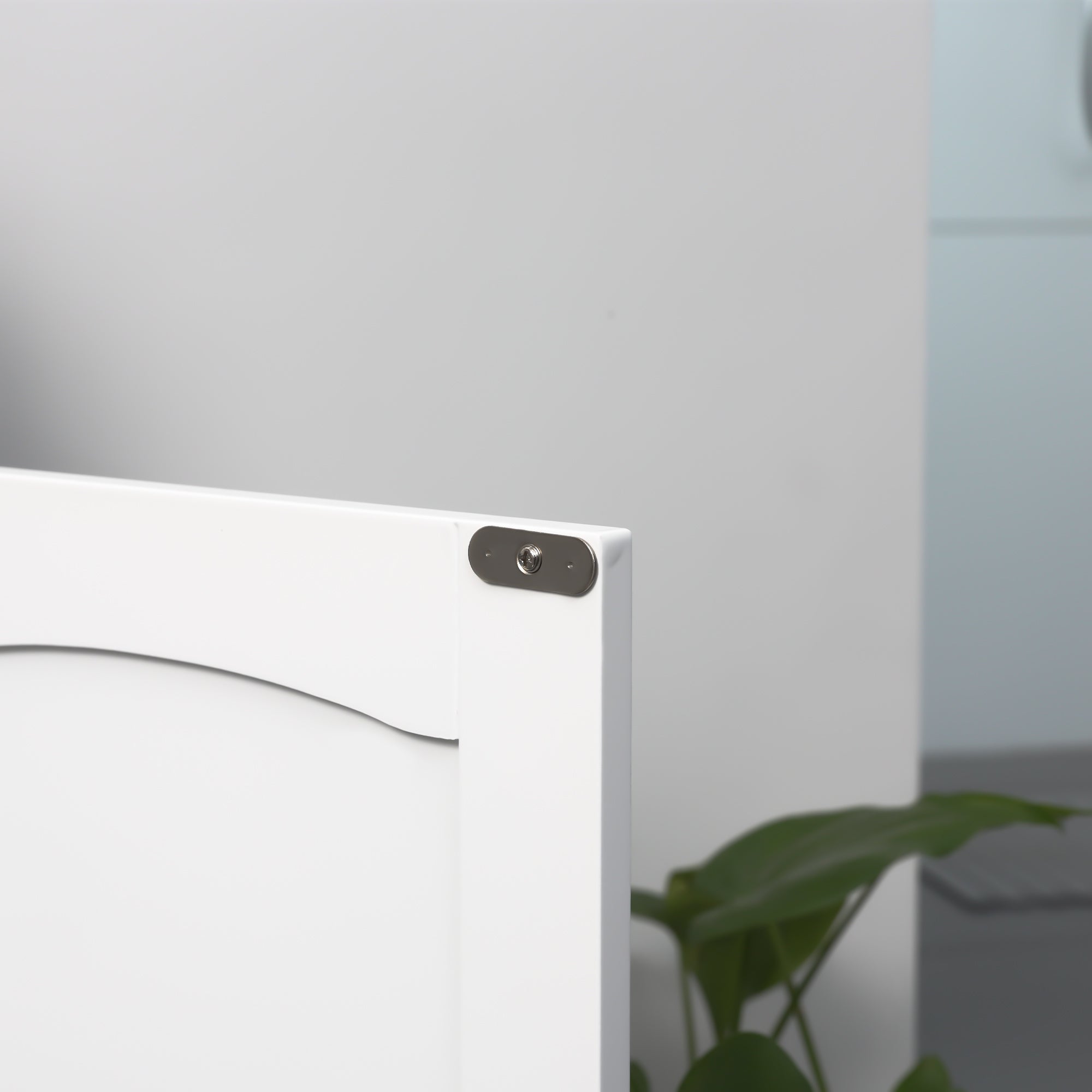 Kozy Pedestal Under Sink Cabinet with Double Doors, Modern Bathroom Vanity Unit, Storage Cupboard with Adjustable Shelves, White