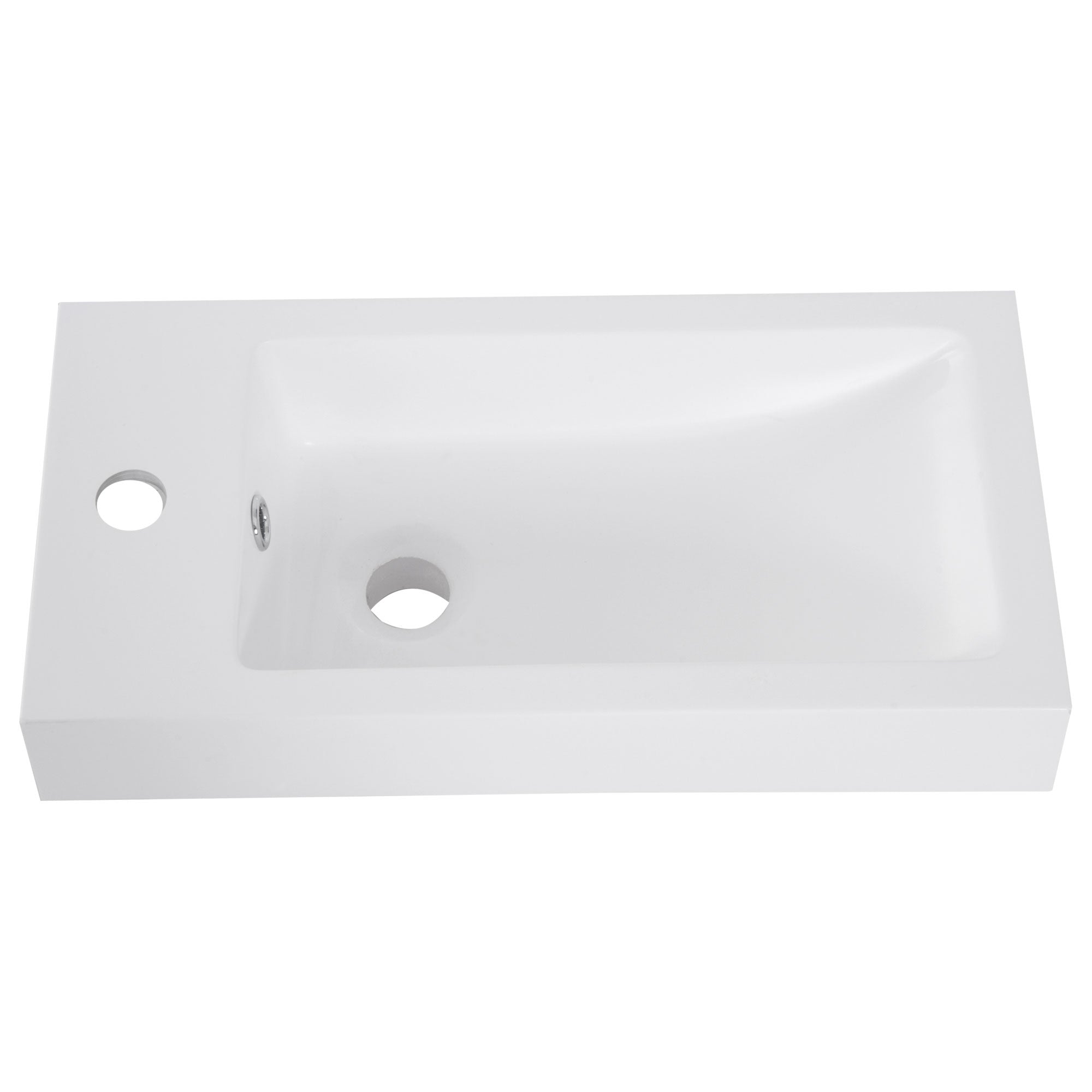 Kozy Under Sink Bathroom Vanity Unit Ceramic Basin Sink Cloakroom Storage Cabinet Home Furniture