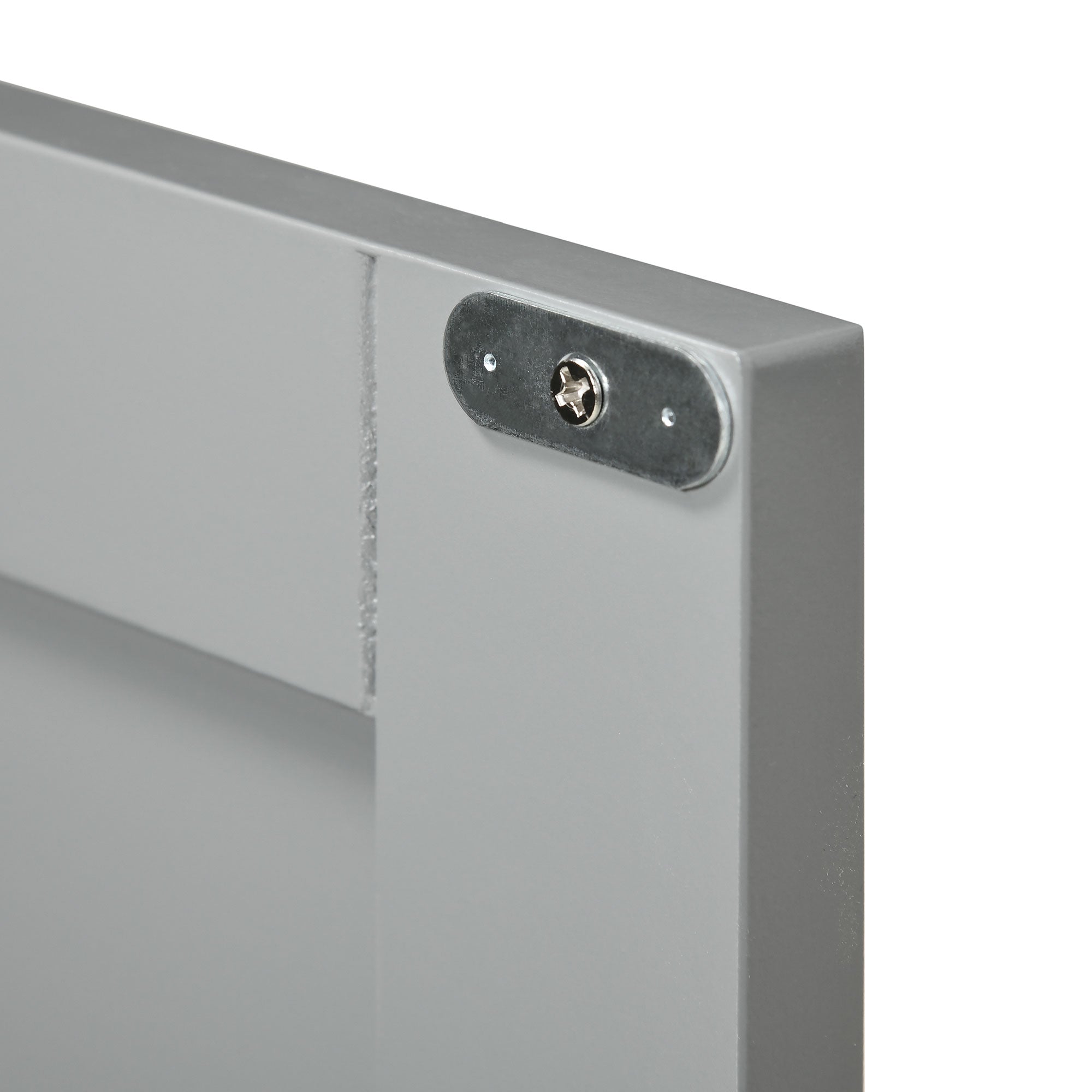 Kozy Pedestal Under Sink Cabinet with Double Doors, Modern Bathroom Vanity Storage Unit with Shelves, Light Grey