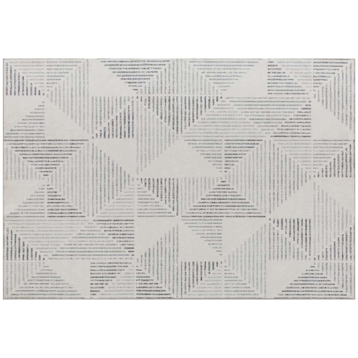 Kozy - Modern Area Rug, Geometric Pattern Non-Slip Washable Rug, Soft Floor Carpet for Living Room, Bedroom, Dining Room, Home Office, 290 x 200 cm, Grey