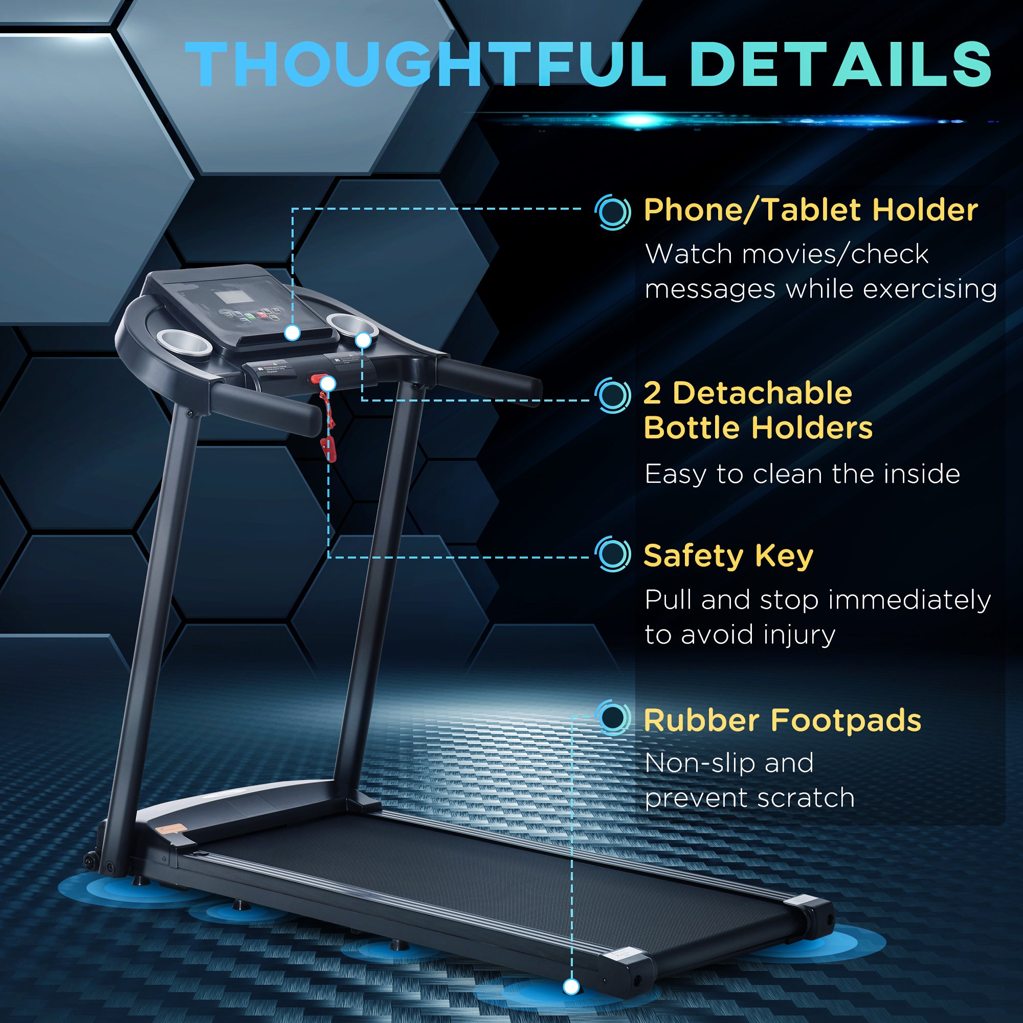 Kozy Treadmill Electric Motorised Running Machine w/ LED Display