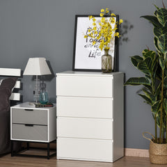 Kozy Chest of Drawers, 4-Drawer Storage Cabinets, Modern Dresser, Storage Drawer Unit for Bedroom