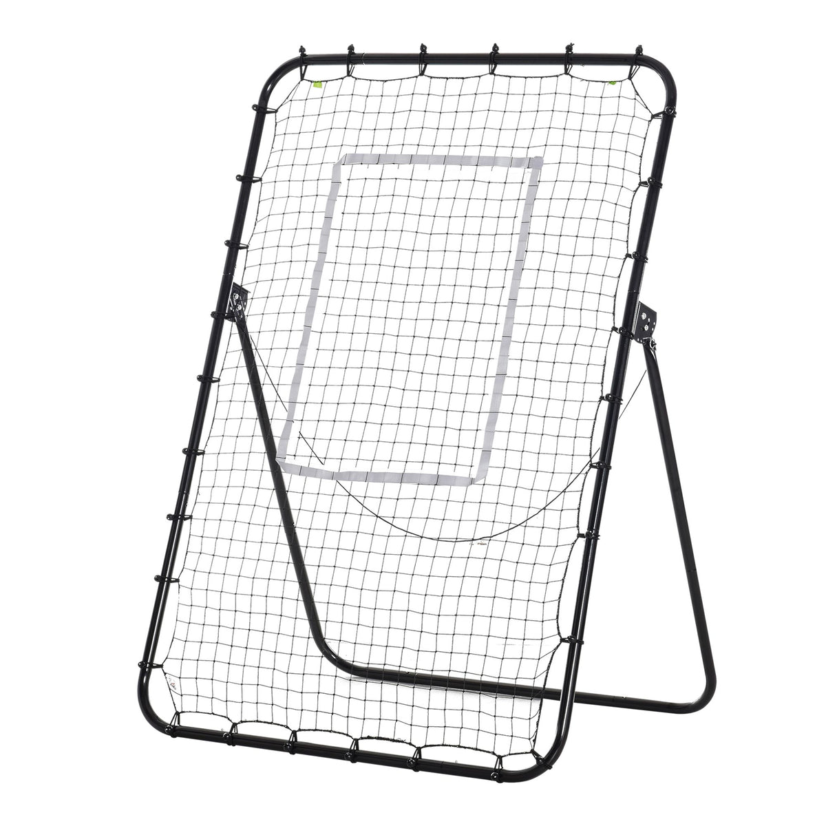Kozy Foldable Football Rebounder Net, with Adjustable Angles - Black