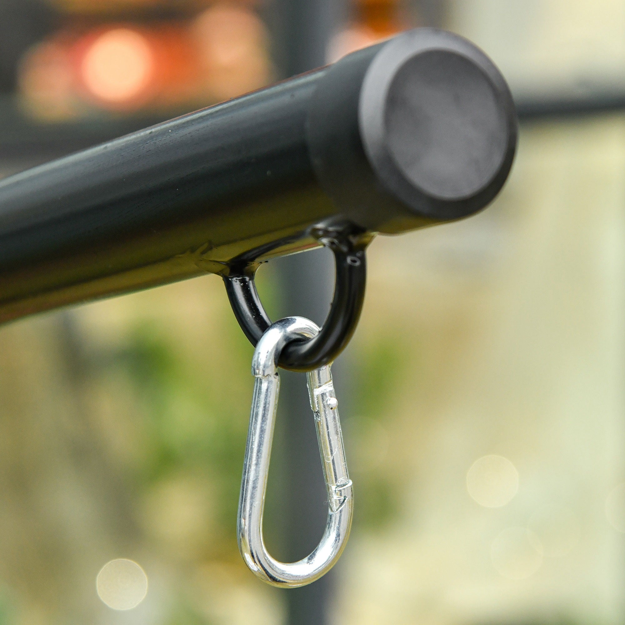 Kozy Hanging Hammock Stand Hammock Chair Stand C Stand Steel Heavy Duty Stand for Hanging Hammock Air Porch Swing Chair Indoor Outdoor (Only Construction)