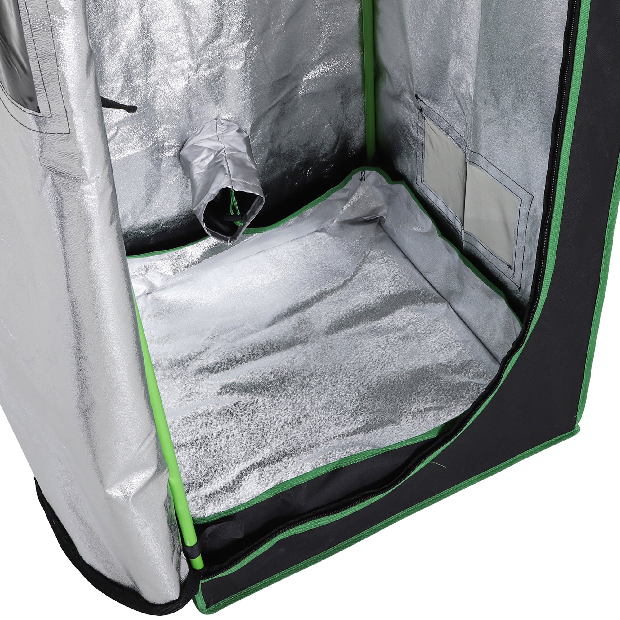 Outsunny Hydroponic Plant Grow Tent  W/ Window Tool Bag, 60L x 60W x 140Hcm