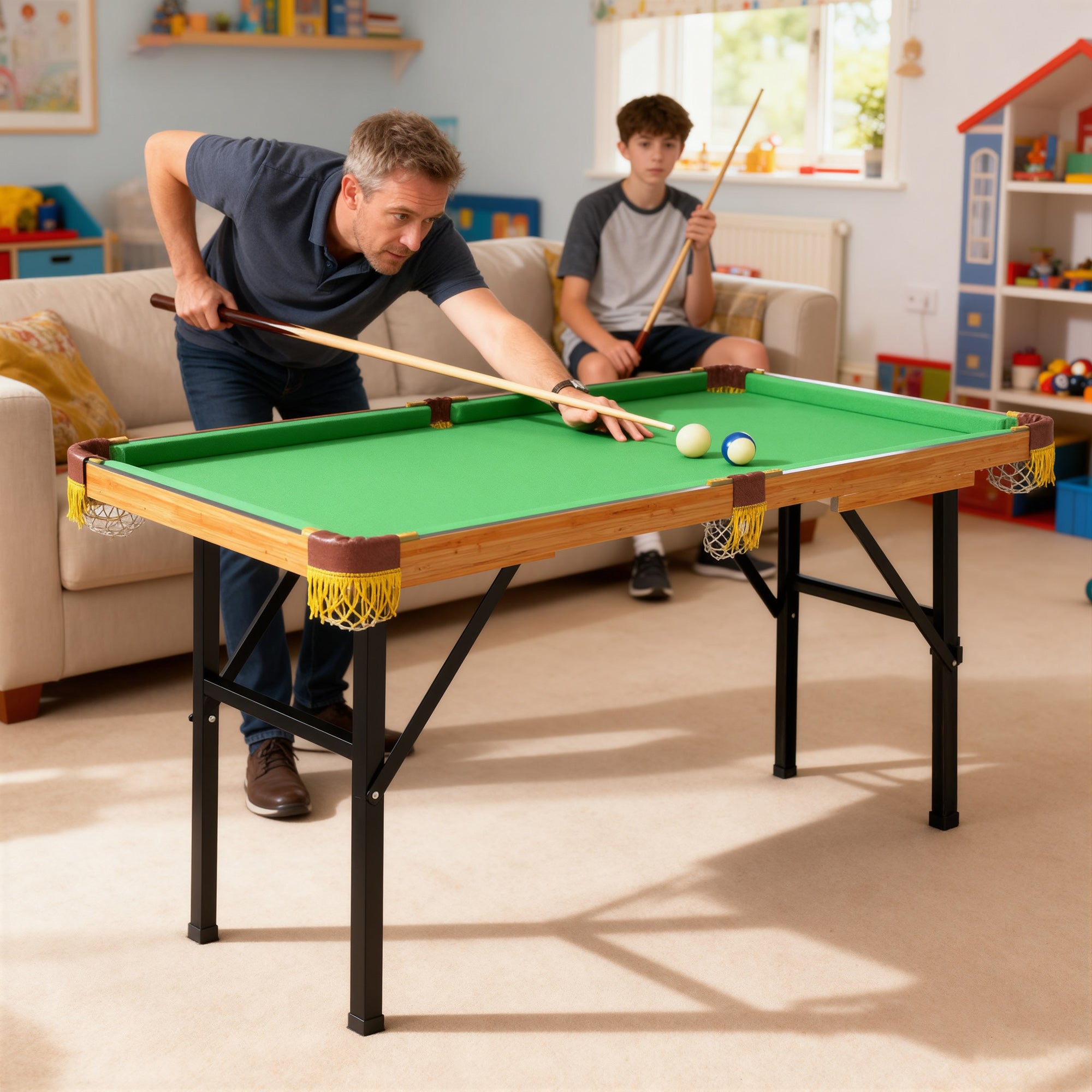 Kozy 4FT Mini Folding Pool Billiards Table