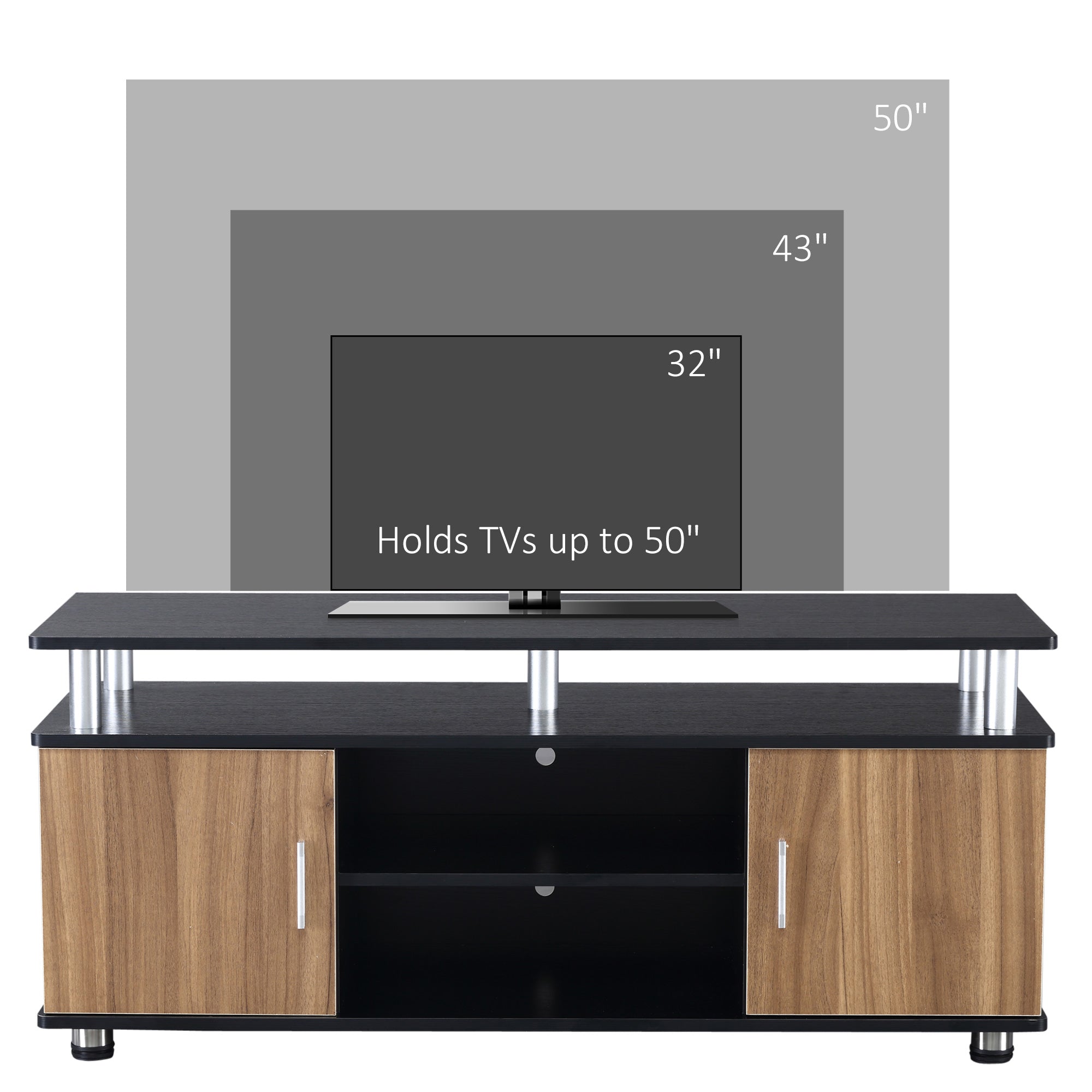 HOMCOM TV Unit, 120Lx40Wx52.2H cm