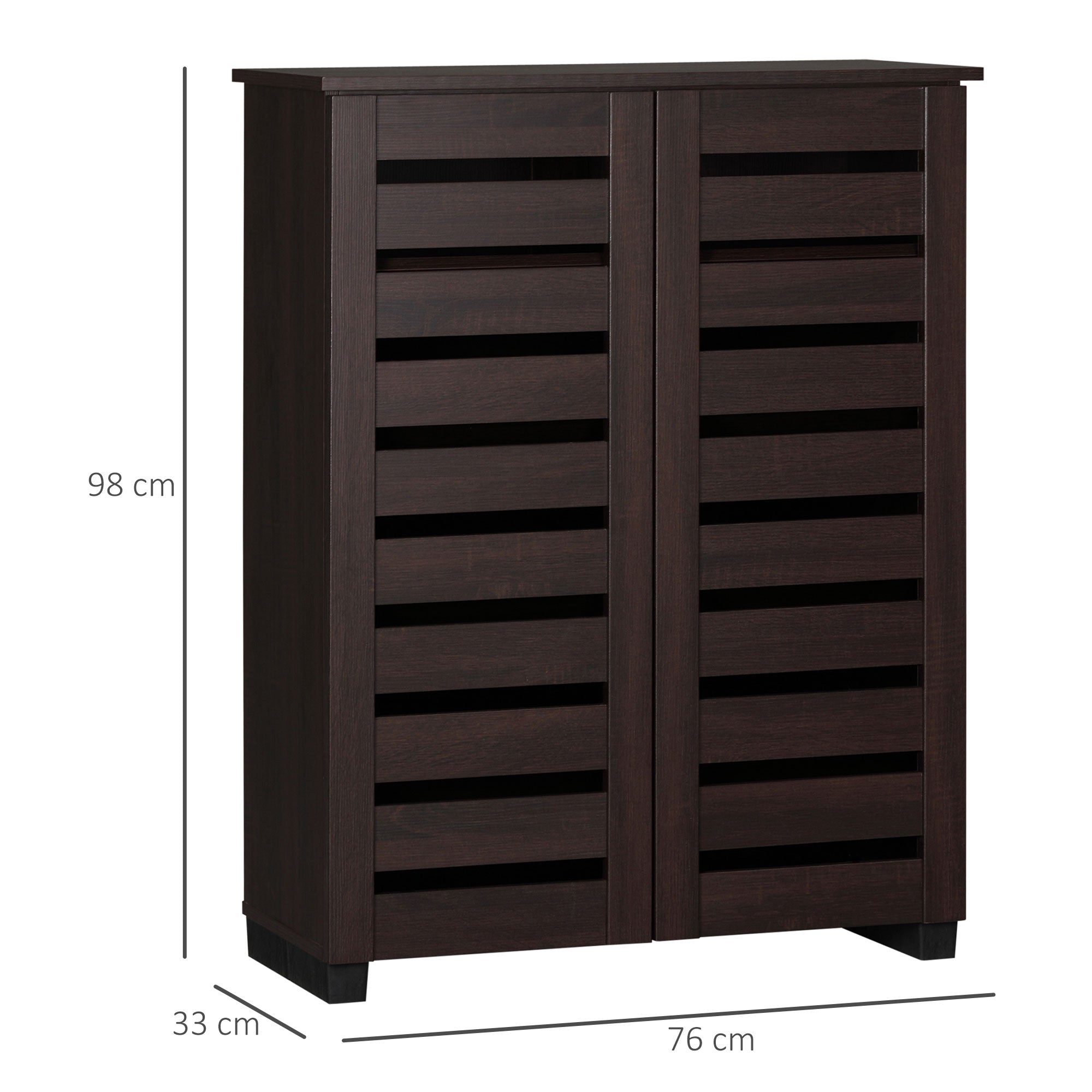 Kozy 15 Shoe Storage Cabinet - Wood-Effect