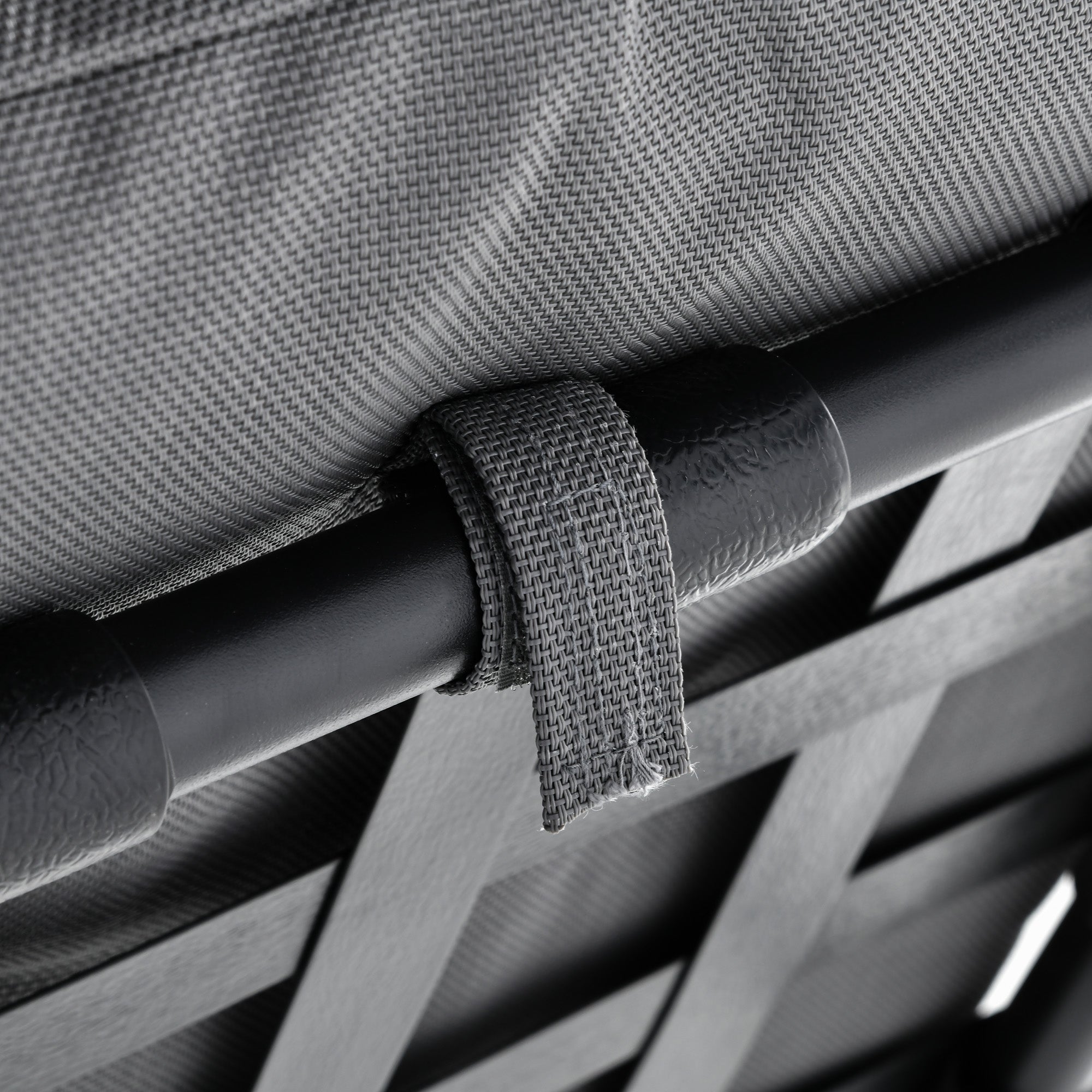 Kozy Outdoor 3-person Metal Porch Swing Chair Bench, Grey